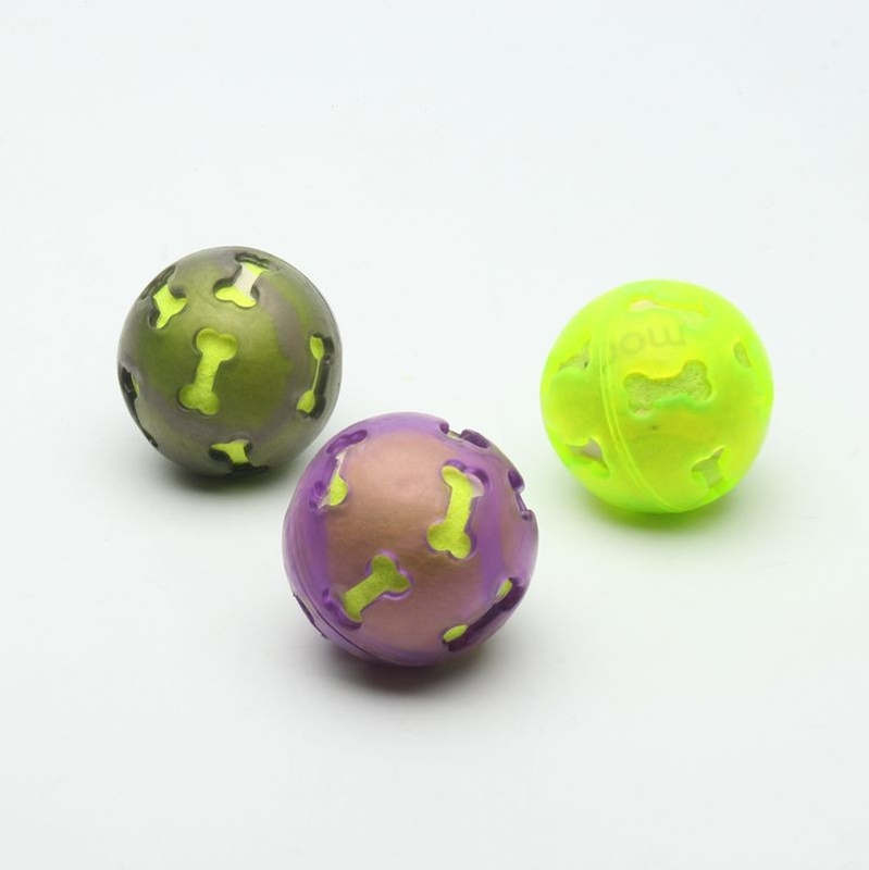 Cute Bone Hollow Plastic Balls With Toys Inside 53g BSCI Certification