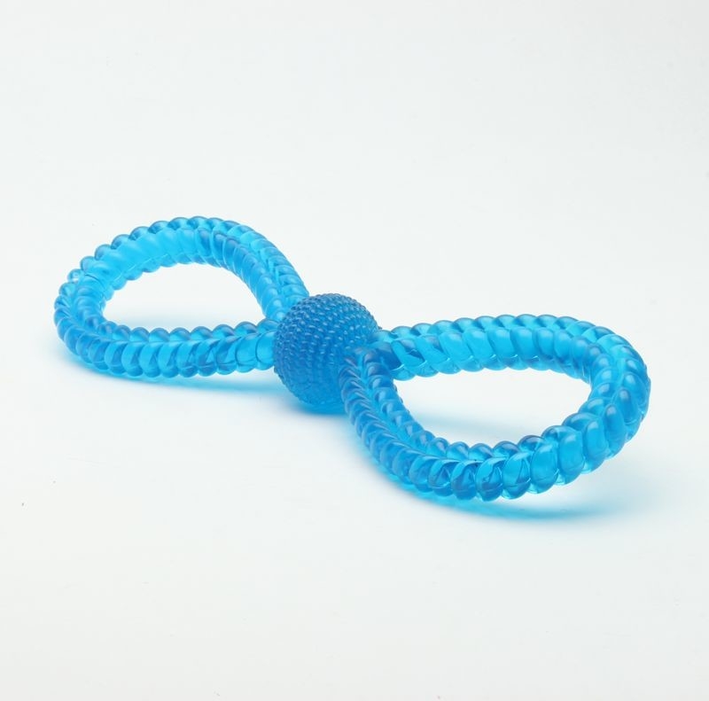 Conmmercial Fun TPR Dog Toy Indestructable Strong Dog Tug Teething Toys