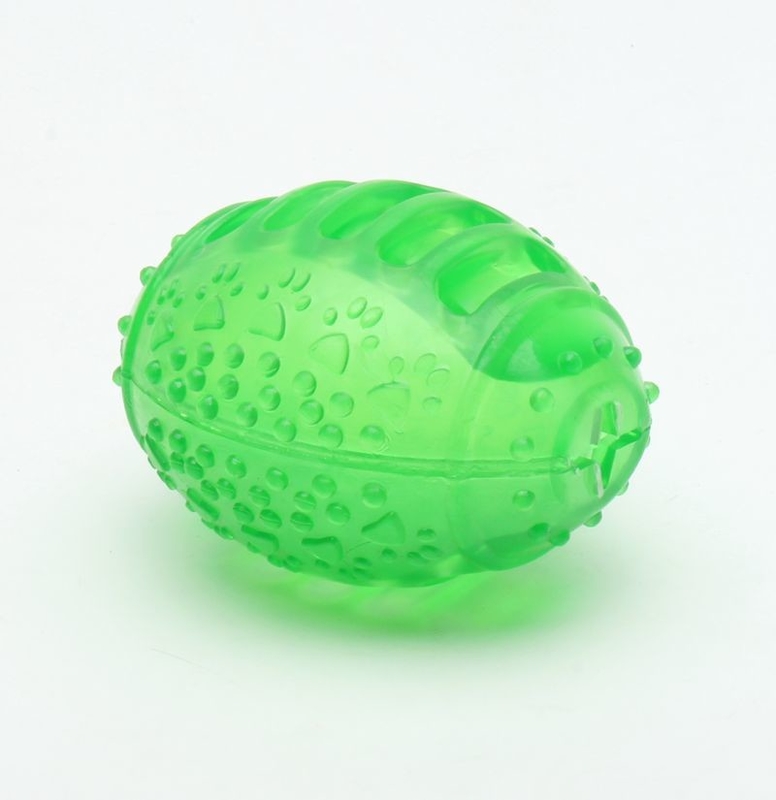 Custom Green TPR Dog Toy Commercial Dog Chew Toys For Heavy Chewers