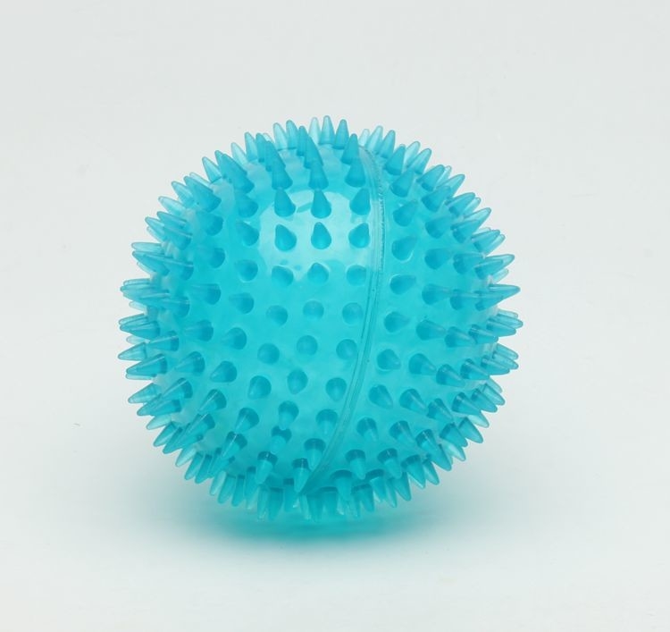 Multicolor Dog Toy Spiky Ball Pet Knobby Bouncing Ball Toy OEM Service