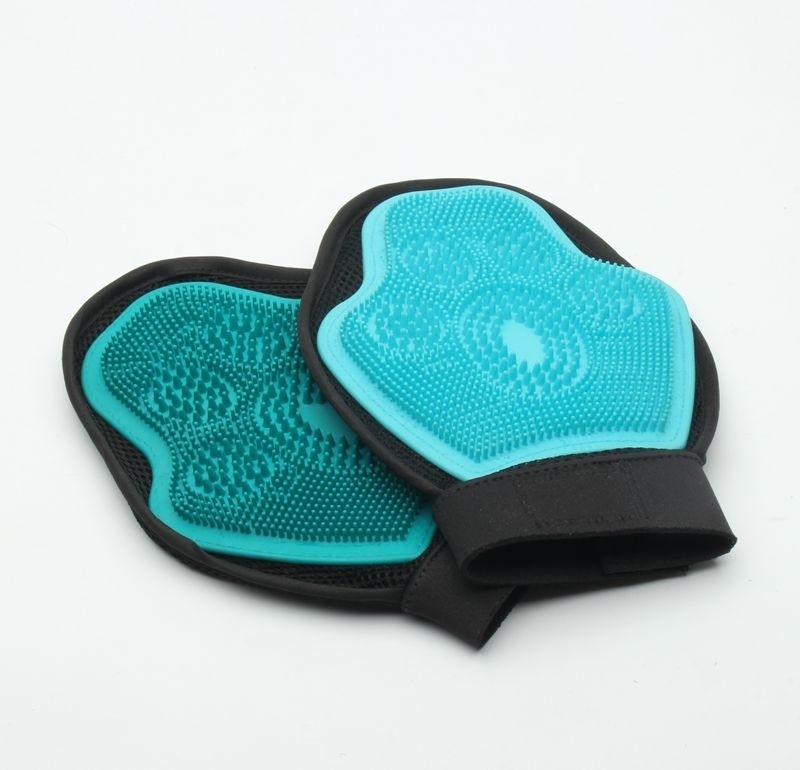Commercial Rubber Pet Grooming Glove Universal Size Environmental Friendly