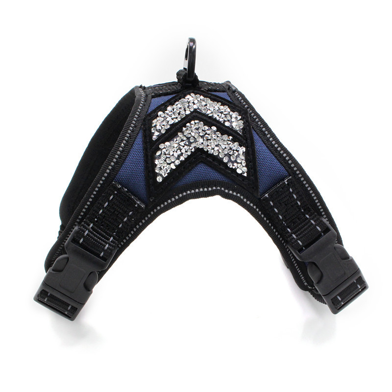 S M L Reflective Soft Pet Harness Lightweight Security Dog Harness Customized Color