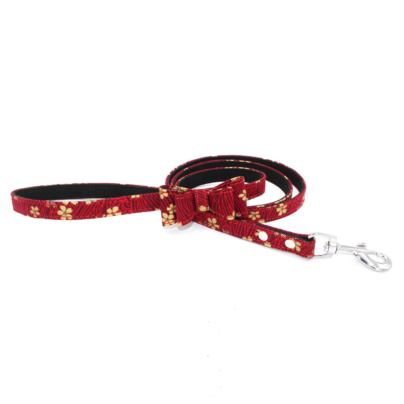 Lightweight Luxury Custom Leather Dog Harness Fiber Material For Small Medium Dog