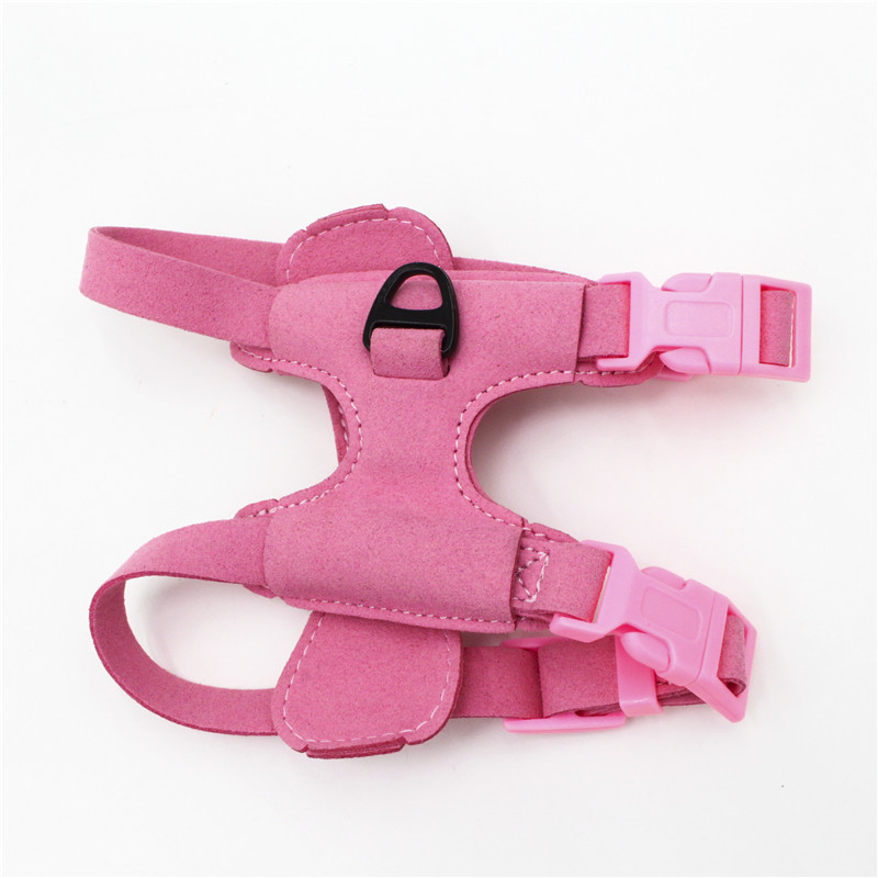 Soft Retractable Dog Collars And Leashes Small Nylon Dog Harness HP-054