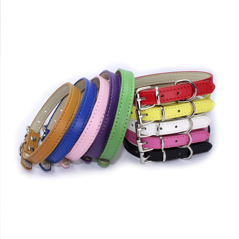 Multi Color Dog Collars And Leashes Different Size With Durable No Pull Buckle
